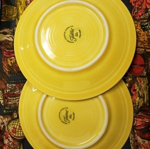 2 Fiestaware sunflower salad plates!